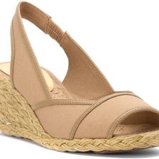 Ralph Lauren Catrin Khaki Canvas/Kidskin PU