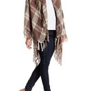 Accesorii Femei David Young Plaid Boucle Fringe Scarf BROWN