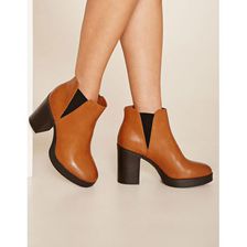 Incaltaminte Femei Forever21 Platform Chelsea Boots Tan
