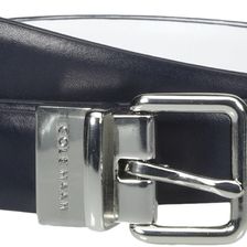 Cole Haan 1" Reversible Dress Calf Belt Blue/White