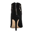 Incaltaminte Femei Michael Kors Yvonne Open Toe Bootie Black Kid Suede
