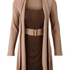 Rochie tricotată cu curea 