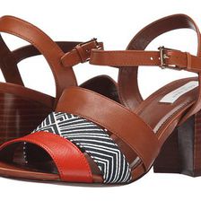 Incaltaminte Femei Cole Haan Anisa High Sandal Acorn LeatherOptic WhiteNavy Ink PrintCitrus Red Leather