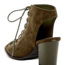 Incaltaminte Femei Top Guy Palm Lace-Up Cutout Bootie OLIVE GREEN