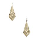 Bijuterii Femei GUESS Gold-Tone Chevron Linear Earrings gold