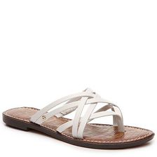 Incaltaminte Femei Sam Edelman Georgette Flat Sandal White Leather