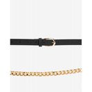 Accesorii Femei CheapChic Randie Chain Basic 2pc Belt Black