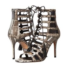 Michael Kors Bardot Natural Genuine Snake/Smooth Calf