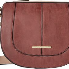 Steve Madden Bdanner Top Flap Saddle Bag Wine/Blush