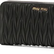 Miu Miu Quilted Wallet NERO