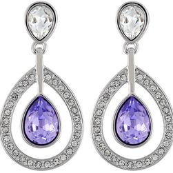Swarovski Mila Pierced Lavender Crystal Earrings 1126761 N/A