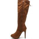 Incaltaminte Femei CheapChic Fringe Out Faux Suede Boots Tan