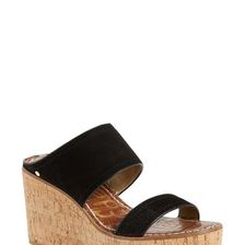 Incaltaminte Femei Sam Edelman Dali Wedge Sandal Women BLACK SUEDE