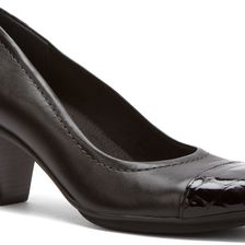 Walking Cradles Jayci Black Cashmere Leather/Black Croc Patent