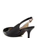 Incaltaminte Femei Adrienne Vittadini Siyan Kitten Slingback Pump BLACK CRIKLE PT