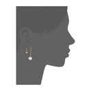 Bijuterii Femei Rebecca Minkoff Pearl Back Threader Earrings GoldRhodium