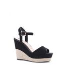 Incaltaminte Femei Forever21 Faux Suede Espadrille Wedges Black