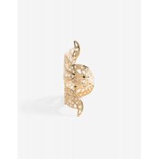 Bijuterii Femei CheapChic Leaf Filigree Wrap Ring Met Gold