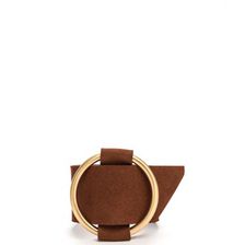 Bijuterii Femei CheapChic Give Me A Ring Wide Faux Nubuck Bracelet Brown