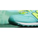 Incaltaminte Femei New Balance 574 Luau Blue Light with Light Lime Yellow Navy