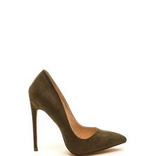 Incaltaminte Femei CheapChic Head To Toe Faux Suede Pumps Olive