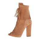 Incaltaminte Femei Giuseppe Zanotti Peeptoe Fringe Lace-Up Velour Plasmon