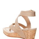 Incaltaminte Femei Donald J Pliner Alma Leather Wedge Sandal LIGHTGOLD