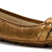 Michael Kors Fulton Moccasin Bronze Metallic Sparkle
