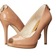 Incaltaminte Femei Michael Kors Hamilton Peep Dark Nude