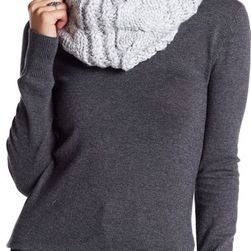 Accesorii Femei Collection Xiix Cable Shine Cowl Scarf MORNING FOG