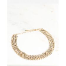 Bijuterii Femei CheapChic Diamond Grid Rhinestone Choker Met Gold