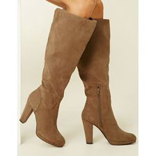 Incaltaminte Femei Forever21 Faux Suede Knee-High Boots Taupe