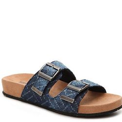 Incaltaminte Femei Minnetonka Nita Denim Flat Sandal Blue