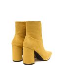 Incaltaminte Femei CheapChic All Squared Away Faux Suede Booties Mustard