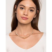 Bijuterii Femei CheapChic Mona Love Rhinestone Metal Short Necklace Met Gold