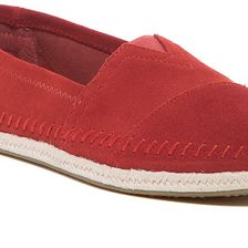 TOMS Rope Trim Classic Slip-On Shoe DARK RED