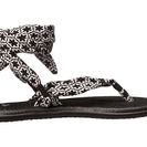 Incaltaminte Femei Sanuk Yoga Slinged Up Prints BlackWhite Tile