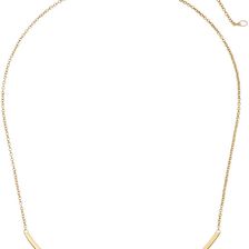Rebecca Minkoff Curved Bar Necklace Gold Toned