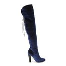 Incaltaminte Femei Steve Madden Glamurr Over The Knee Boot Navy Velvet