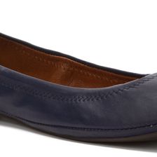 Lucky Brand Emmie American Navy Rustic Goat Leather