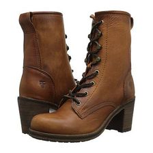 Incaltaminte Femei Frye Karen Lace Up Short Cognac Washed Oiled Vintage