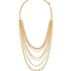 Bijuterii Femei Forever21 Curb Chain Layered Necklace Gold