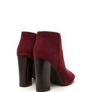 Incaltaminte Femei CheapChic Not A Peep Faux Nubuck Booties Burgundy