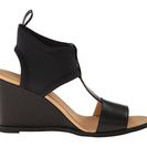 Incaltaminte Femei MM6 Maison Martin Margiela T-Strap Leather Wedges BlackBlackBlack