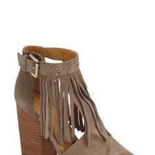 Incaltaminte Femei Chinese Laundry Boho Peep Toe Bootie GREY-SUEDE