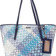 Nine West Ava Tote Washed Teal Multi/India Ink