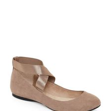 Incaltaminte Femei Jessica Simpson Taupe Mandayss Elastic Strap Ballet Flats Taupe
