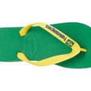 Incaltaminte Femei Havaianas Brasil Logo Unisex Flip Flops Green