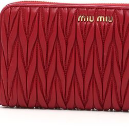 Miu Miu Quilted Wallet CILIEGIA