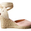 Incaltaminte Femei Soludos Tall Wedge Blossom Pink Cotton Canvas